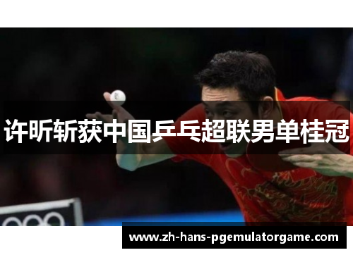 许昕斩获中国乒乓超联男单桂冠