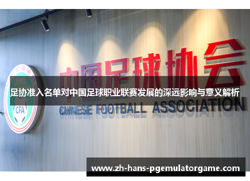 足协准入名单对中国足球职业联赛发展的深远影响与意义解析